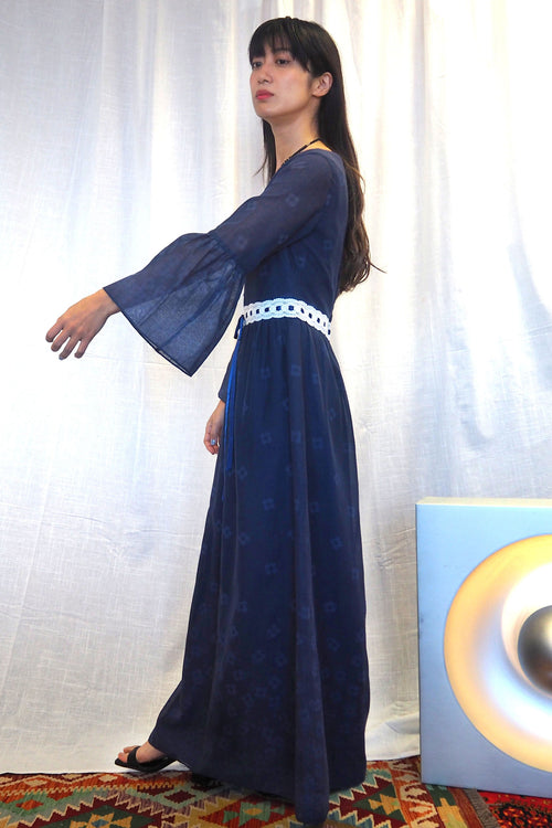 70's Kati at Laura Phillips Dress Navy