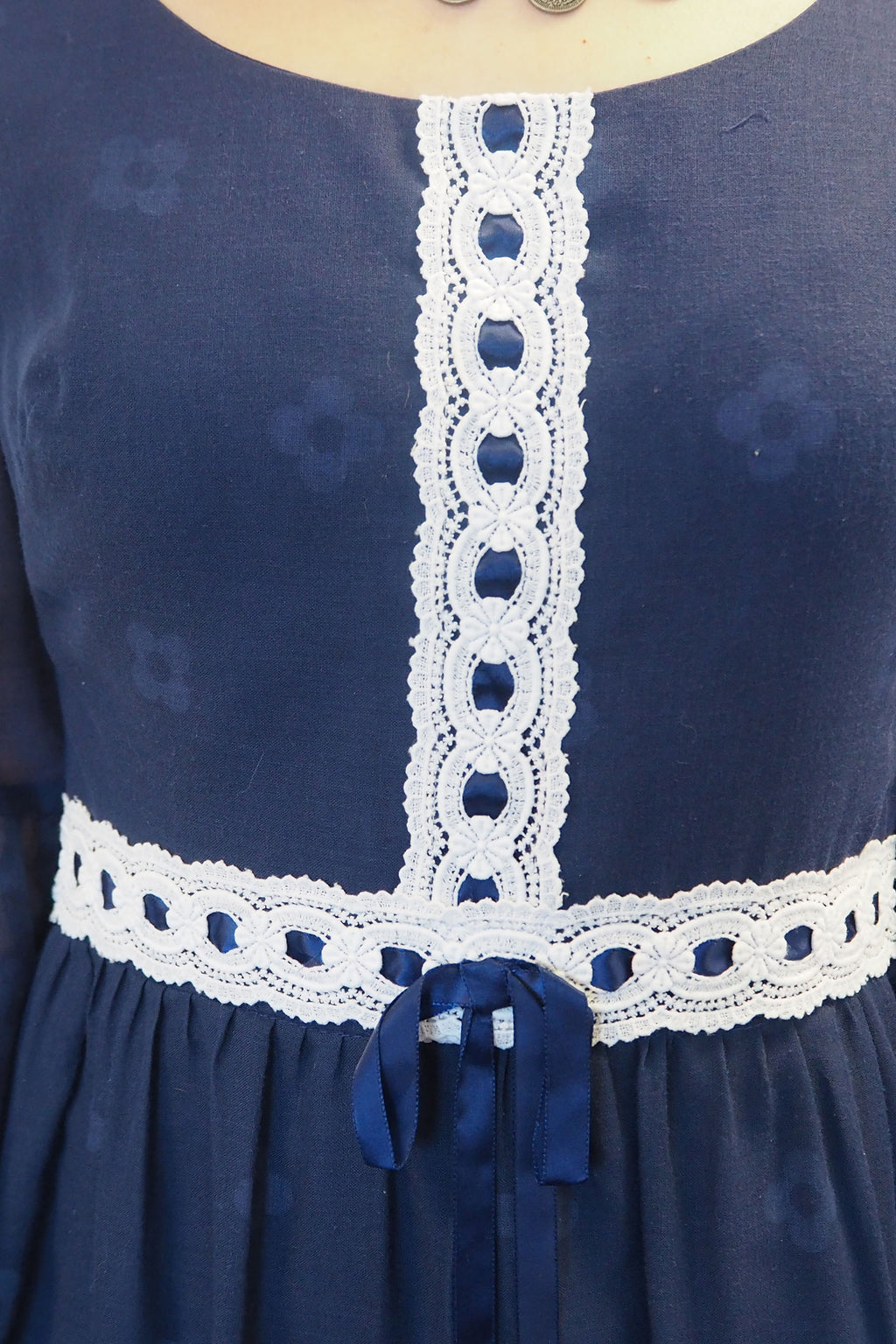 70's Kati at Laura Phillips Dress Navy