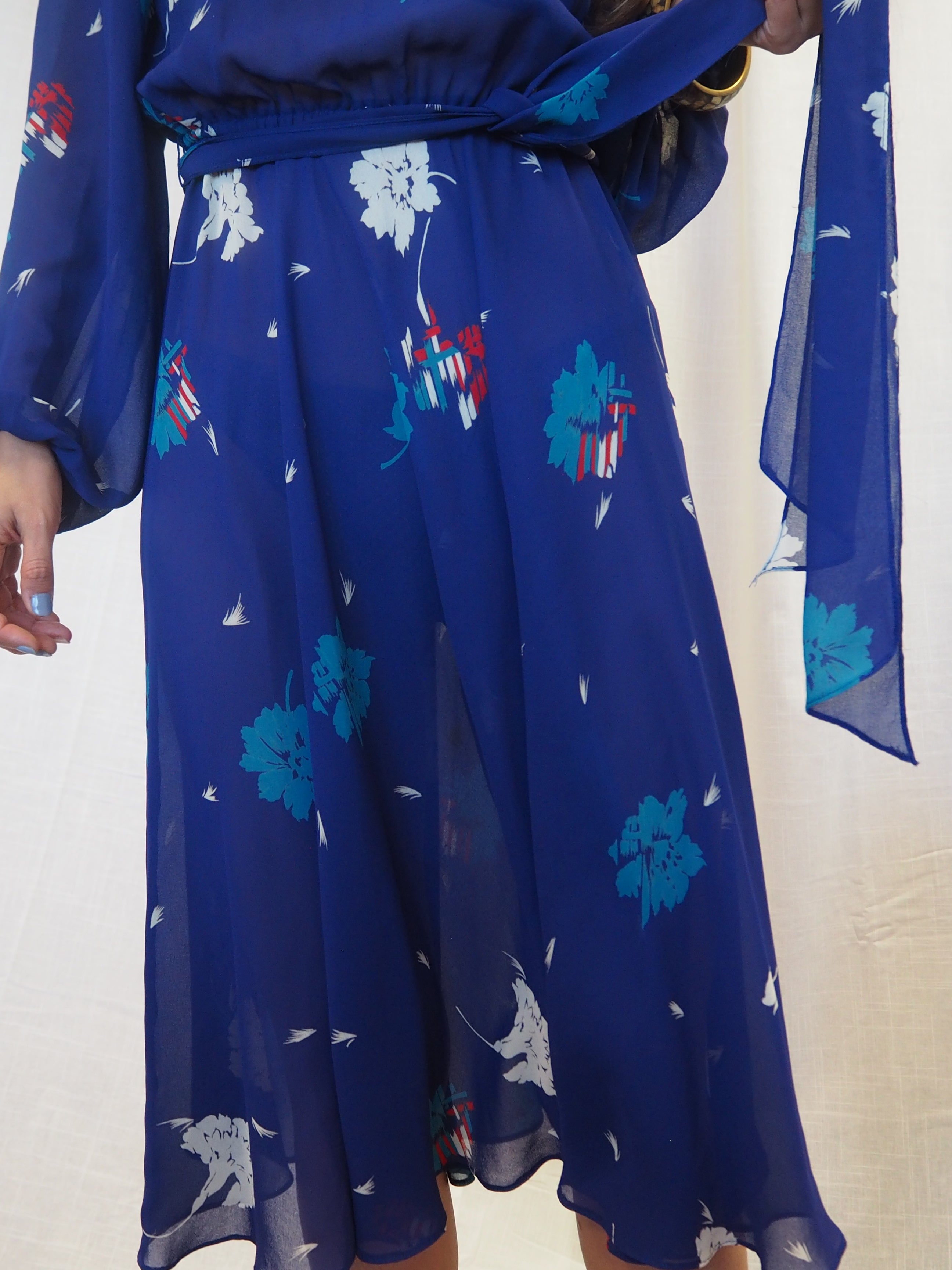 70's-80's Gold Label by Tricoville Dress Blue