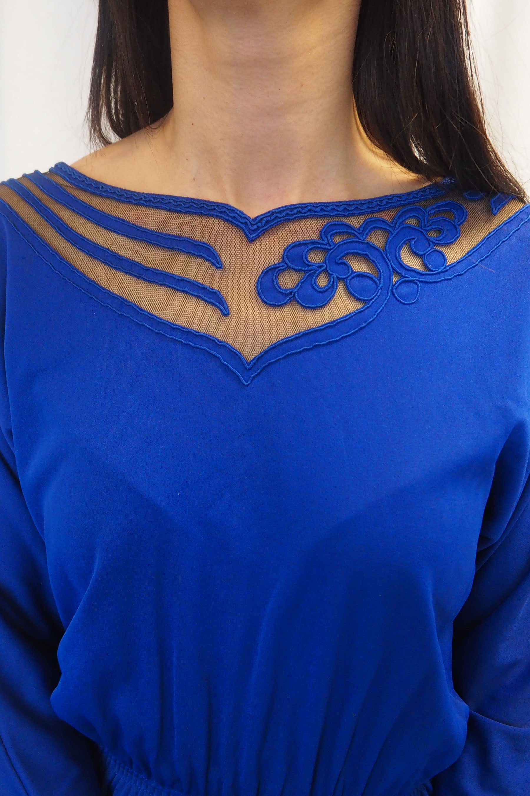 70's Virginie paris Dress Blue