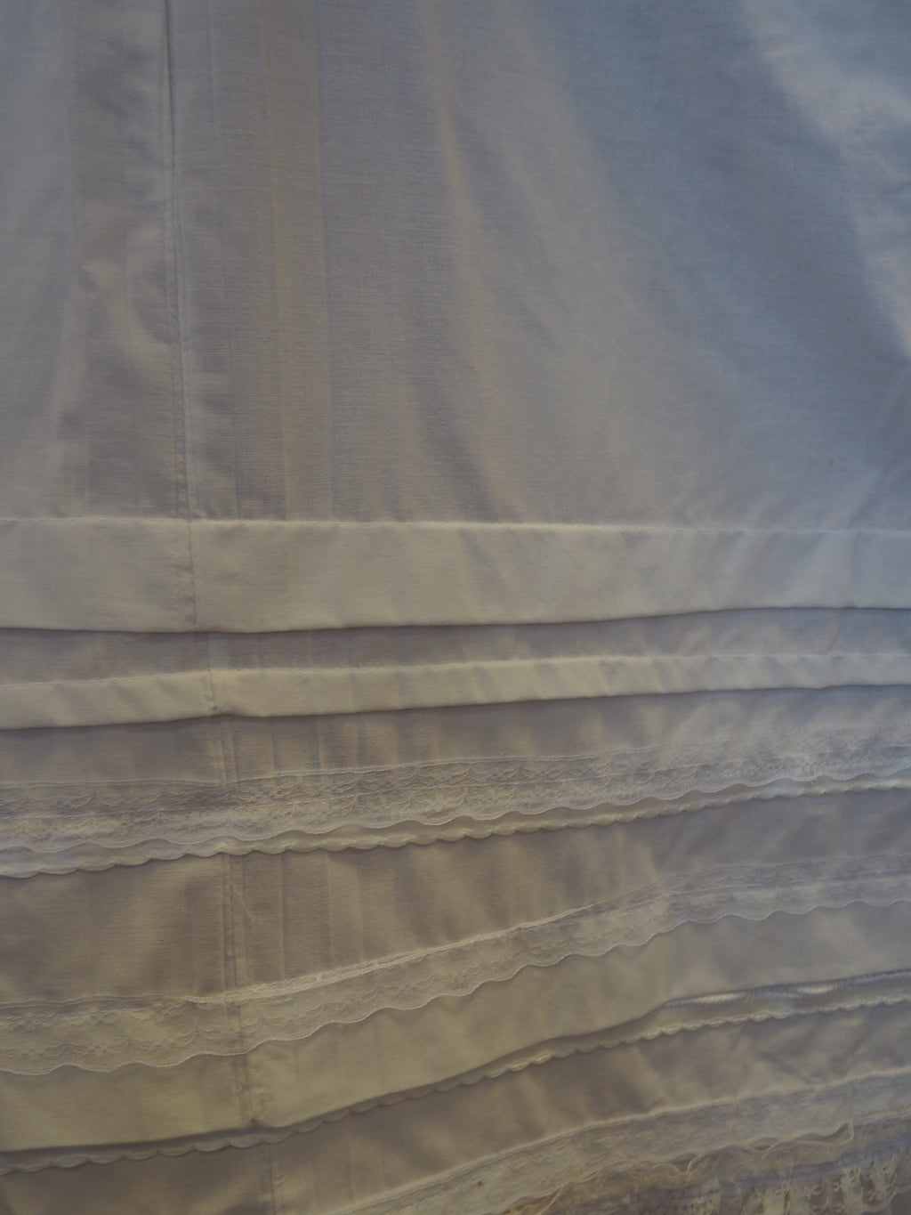60's Remade Ivory Cotton Skirt