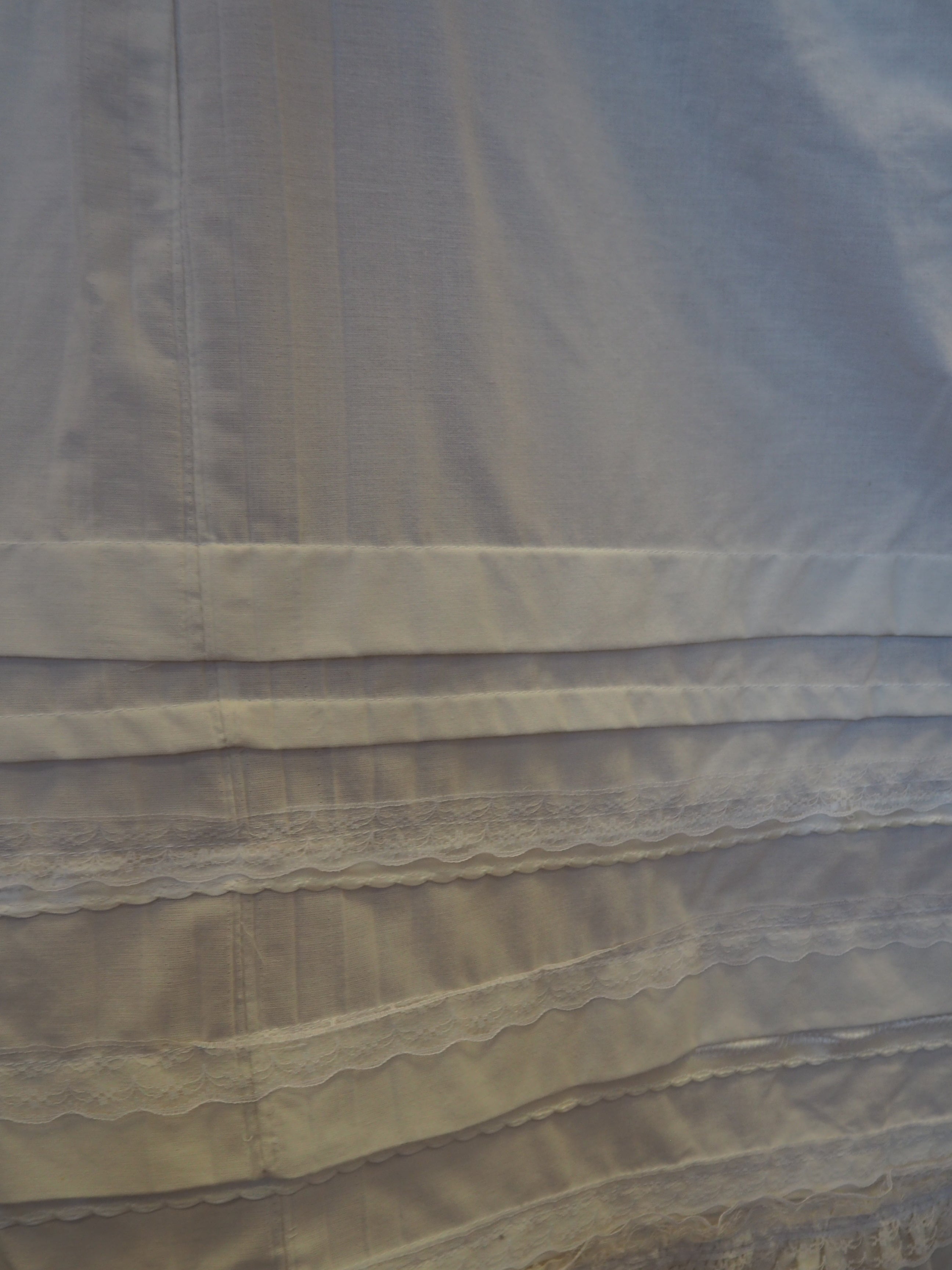60's Remade Ivory Cotton Skirt