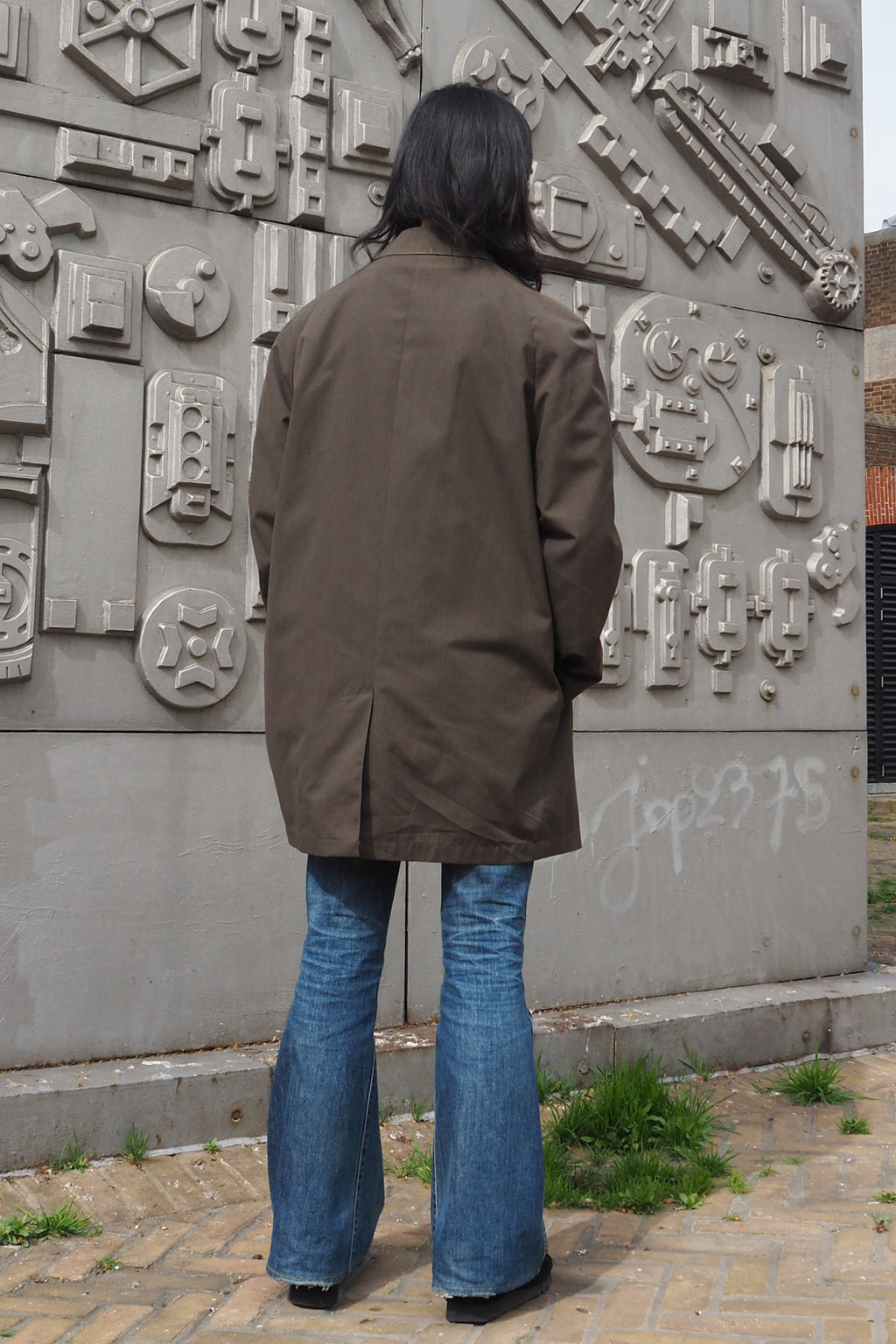 60's-70's Burton Menswear London Break water Coat Khaki