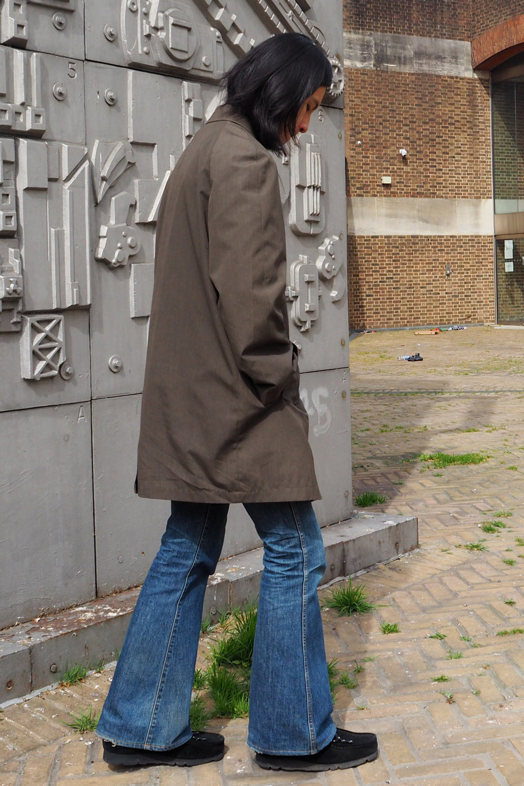 60's-70's Burton Menswear London Break water Coat Khaki