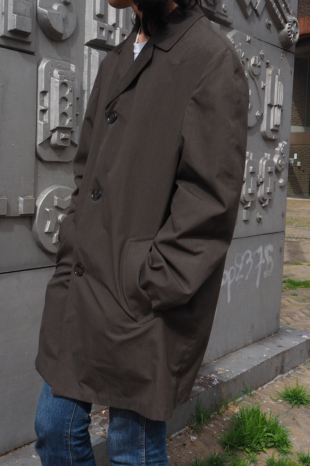 60's-70's Burton Menswear London Break water Coat Khaki