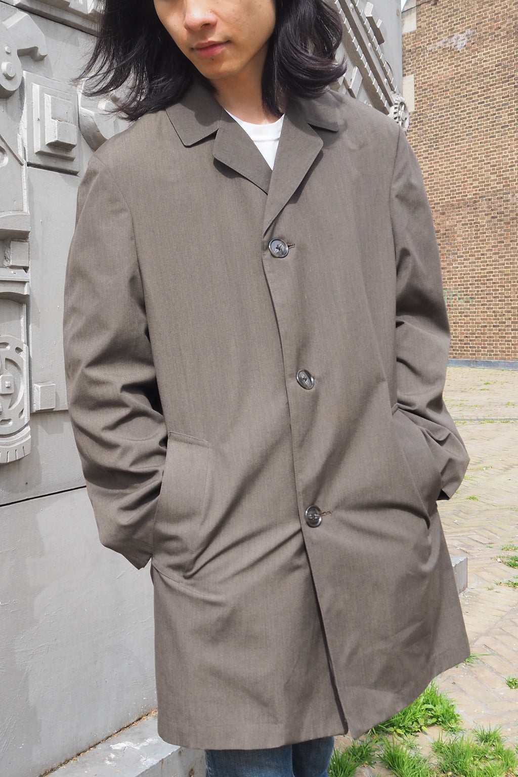60's-70's Burton Menswear London Break water Coat Khaki