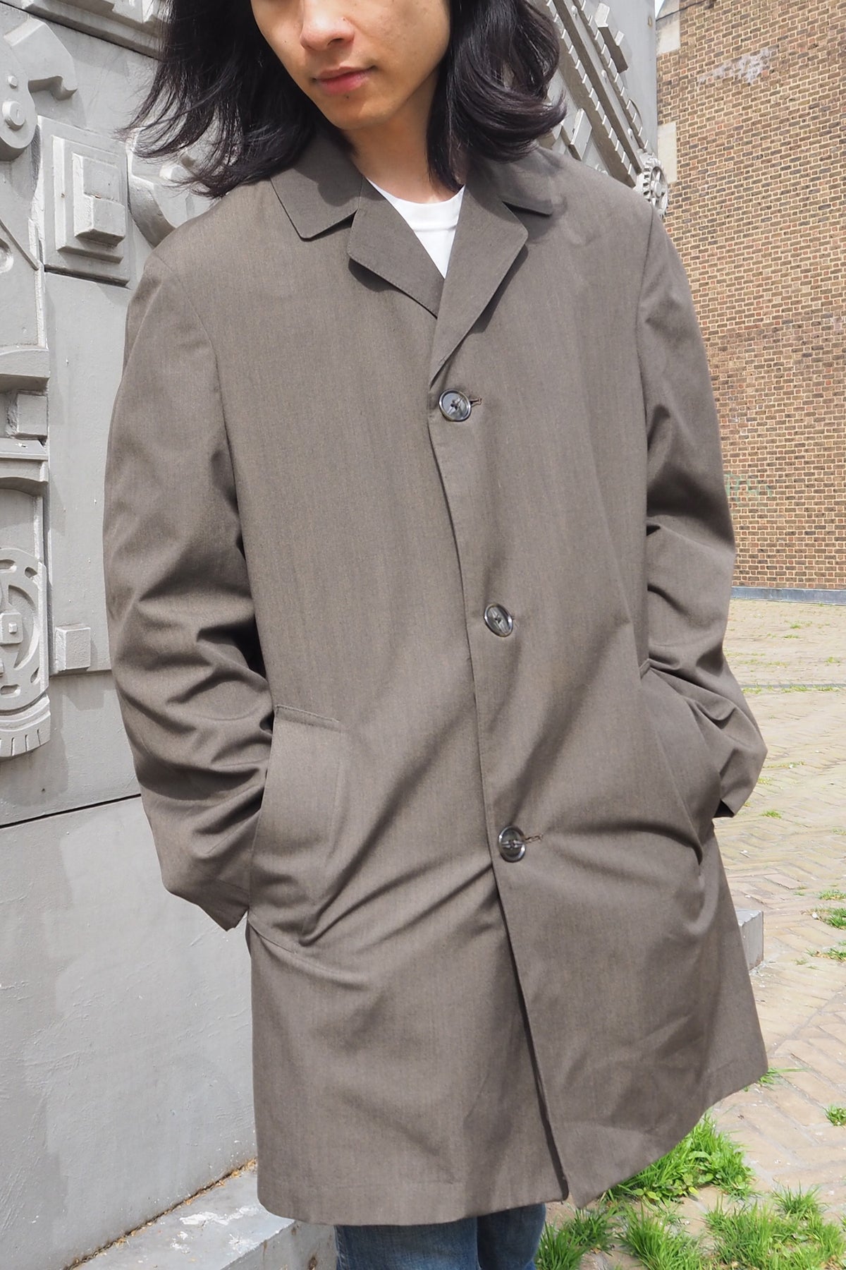 60's-70's Burton Menswear London Break water Coat Khaki
