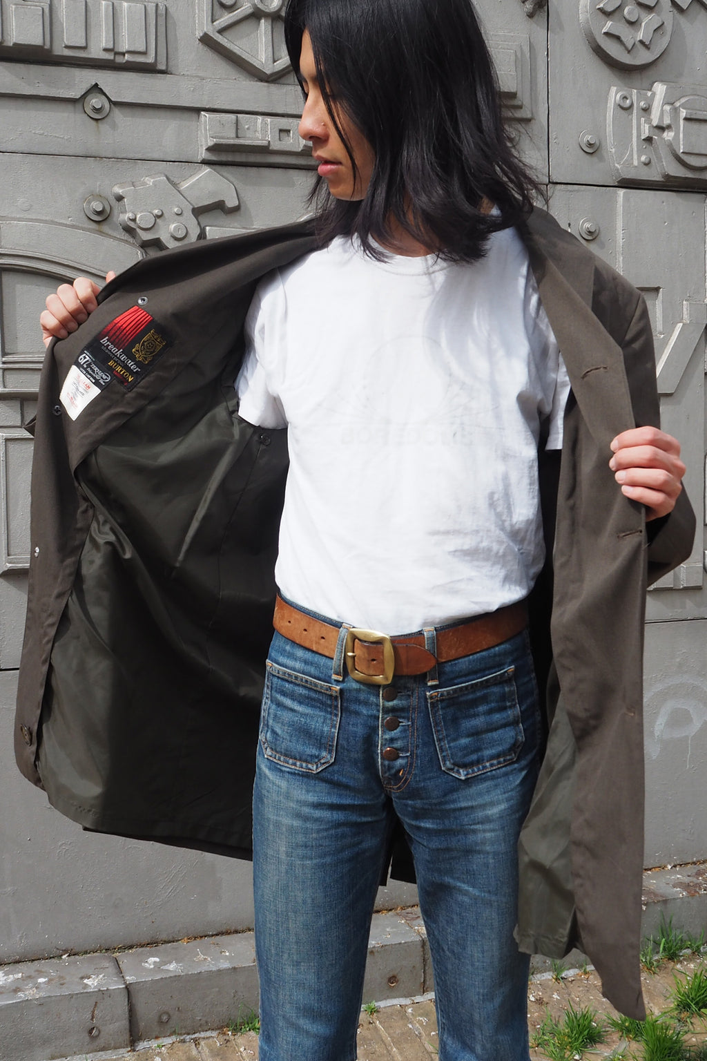 60's-70's Burton Menswear London Break water Coat Khaki