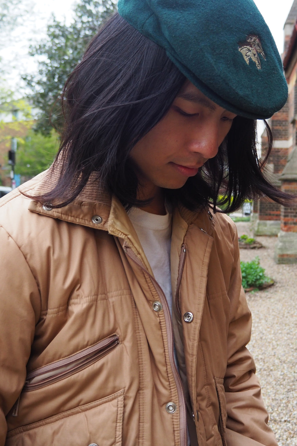 80's Julsa Vintage Bomber Jacket Beige