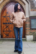 80's Julsa Vintage Bomber Jacket Beige