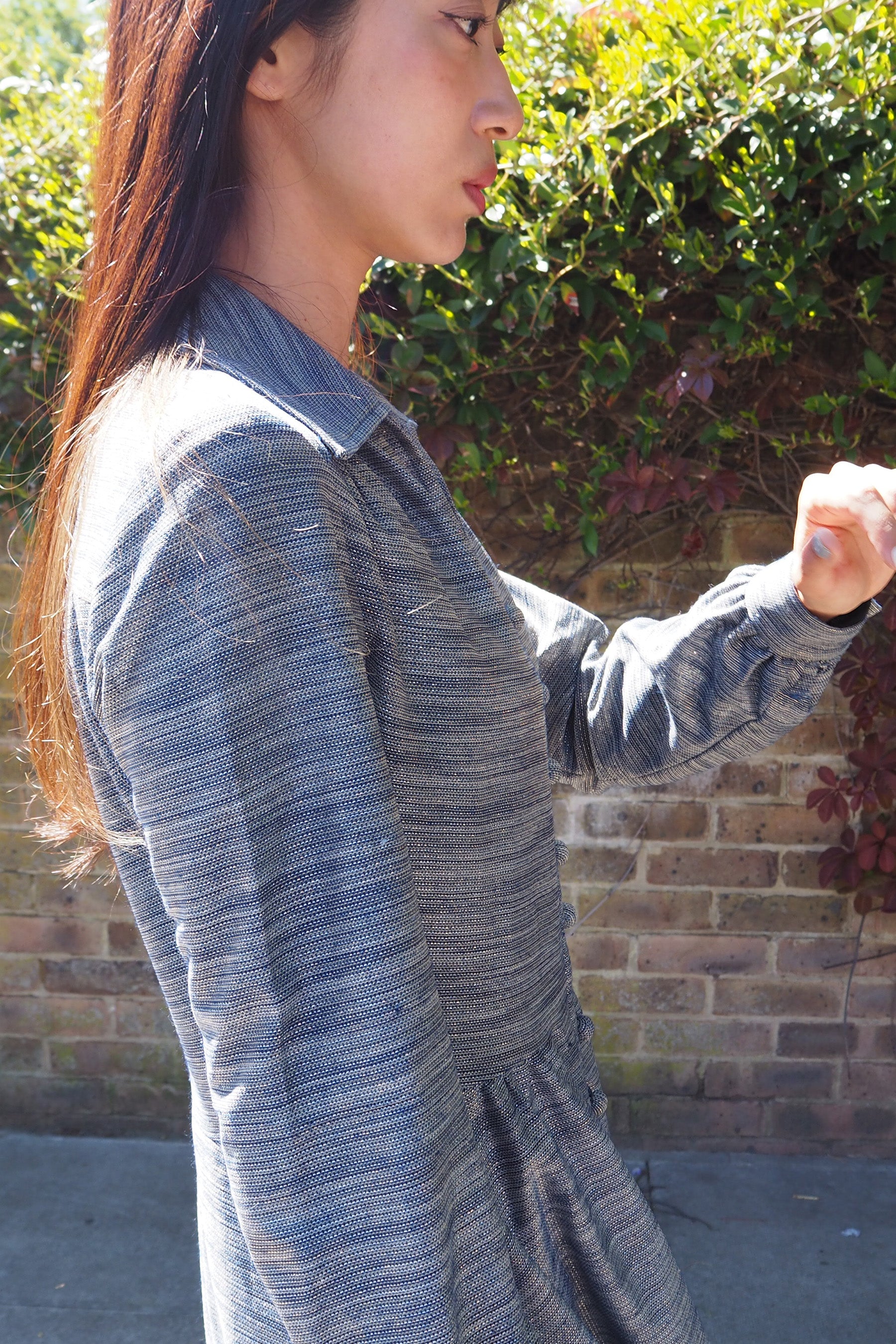 60's-70's Carnegie of London Sparkly Dress Gray/Silver