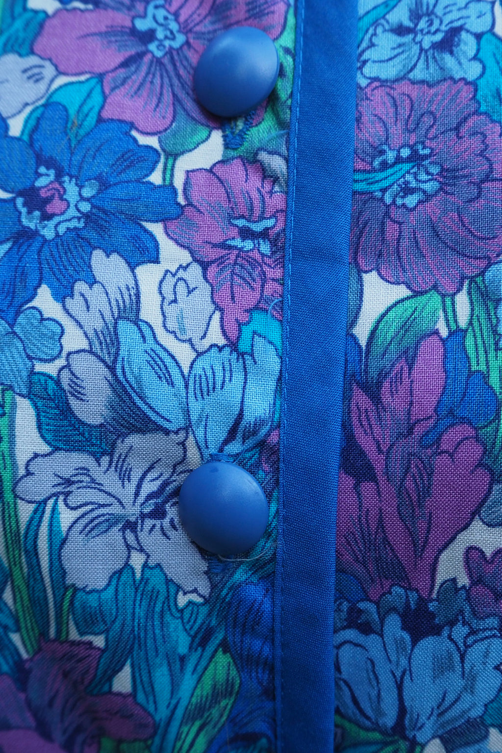 70's Marion Donaldson Prairie Dress Blue