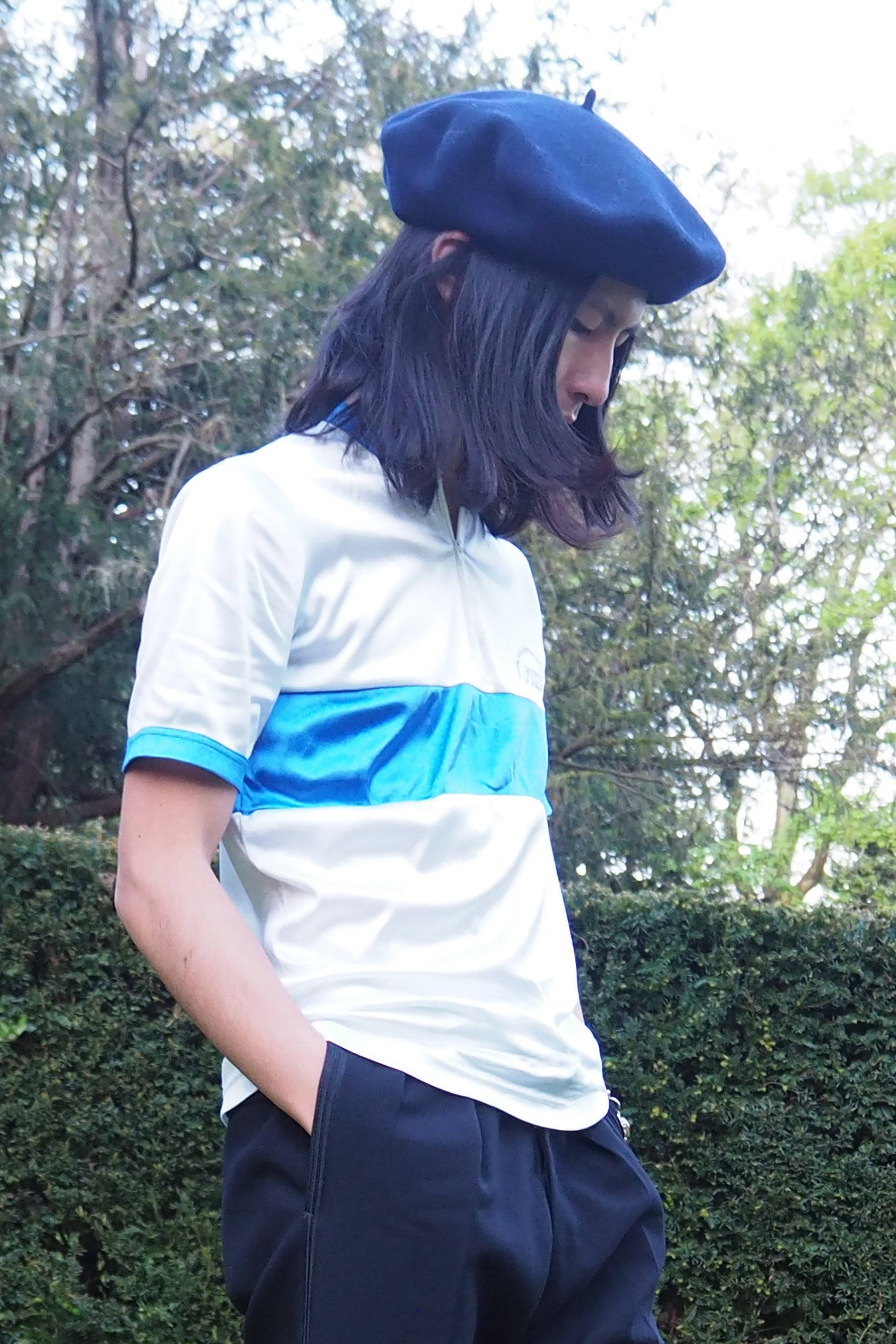 Vintage Zip-up Tops White