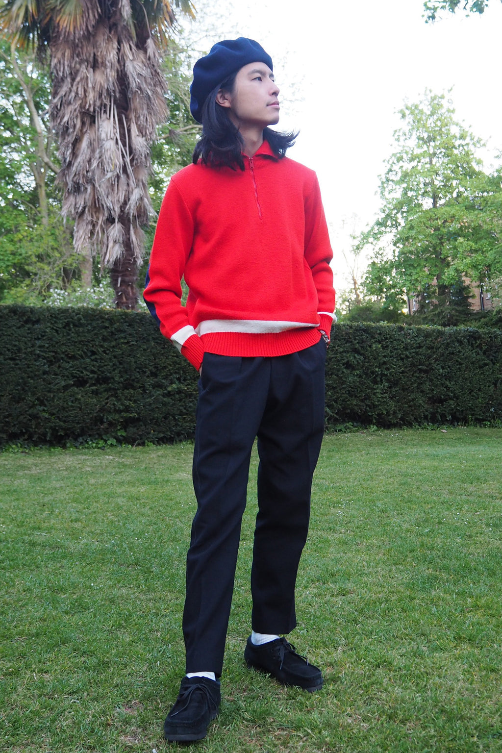 70's FOLCO Italian Sports Knit Red