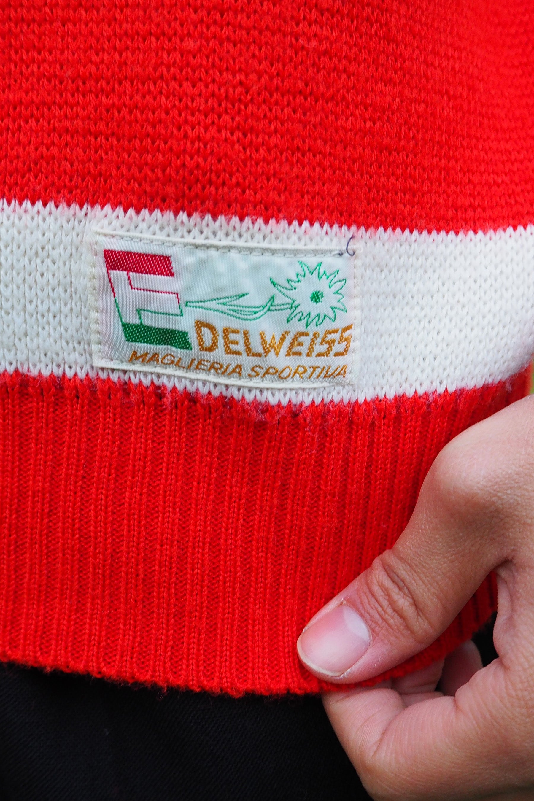70's FOLCO Italian Sports Knit Red