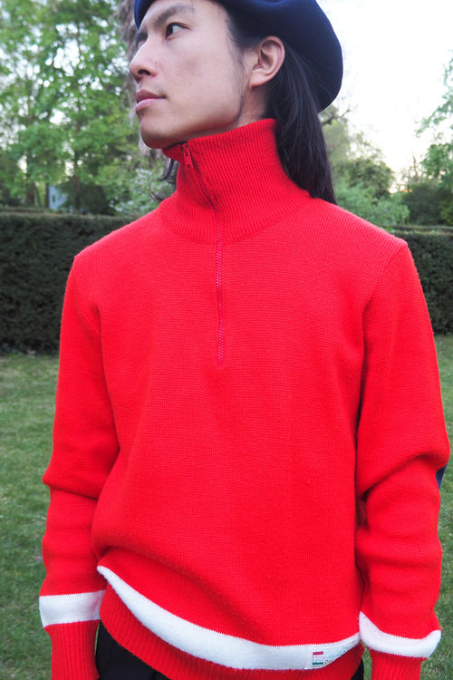70's FOLCO Italian Sports Knit Red