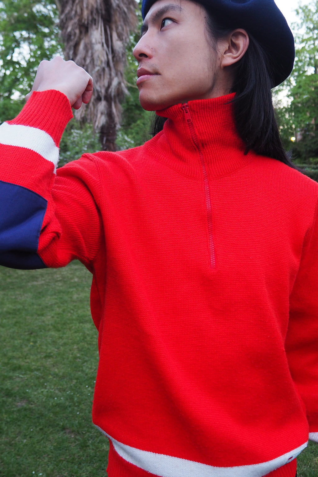 70's FOLCO Italian Sports Knit Red