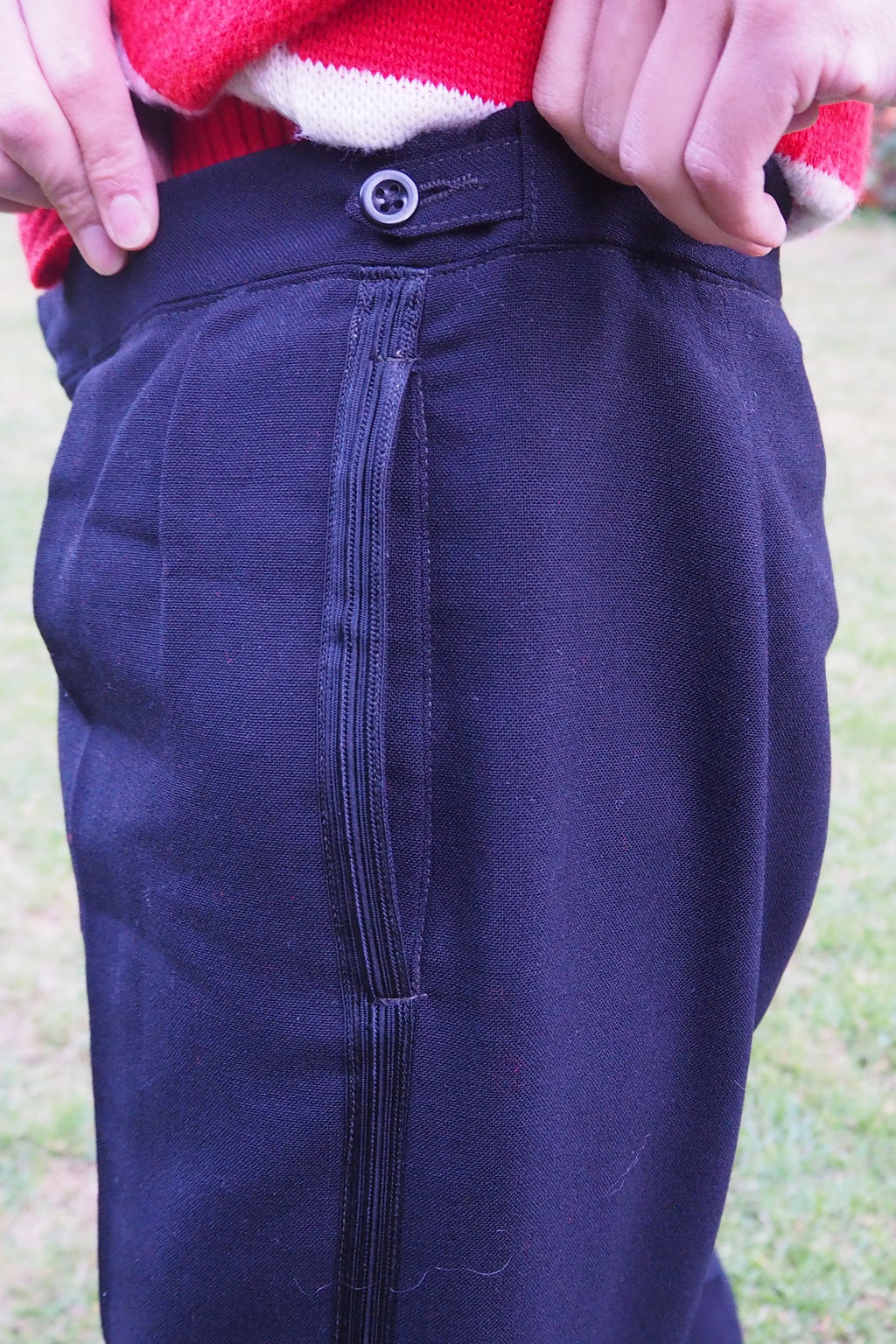 60's British Military Wool Pants Navy