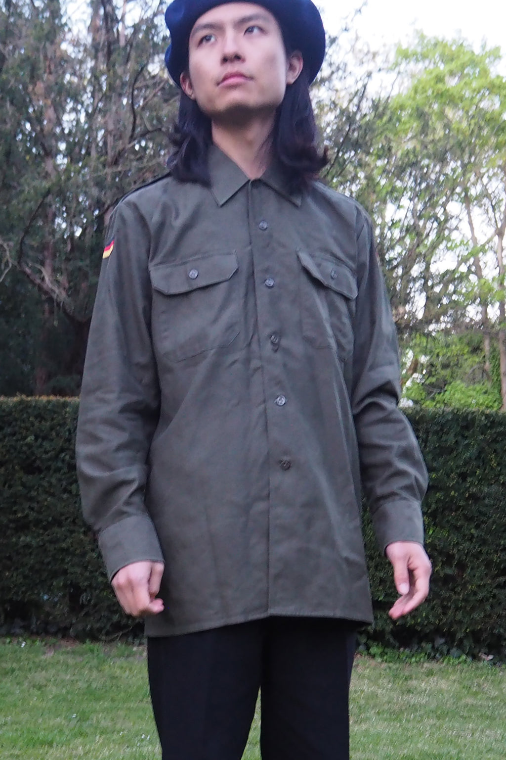 1989 West German Military Shirt Khaki