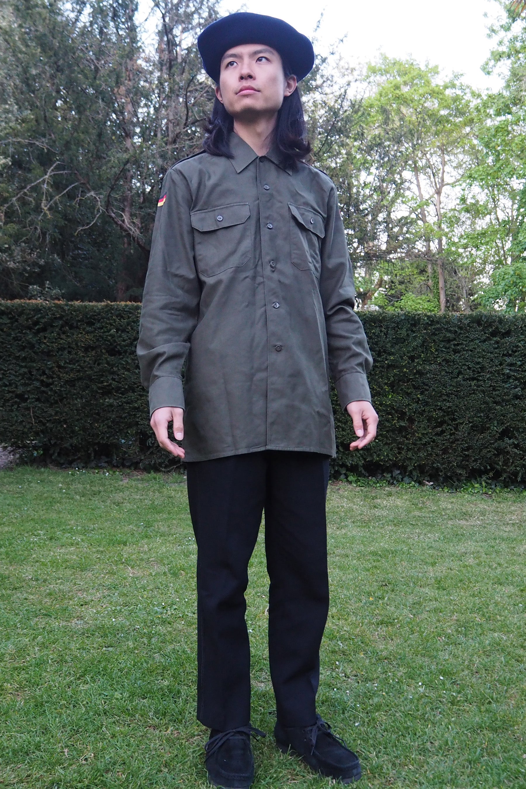 1989 West German Military Shirt Khaki