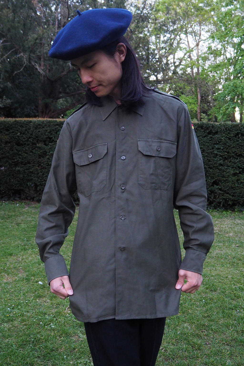 1989 West German Military Shirt Khaki