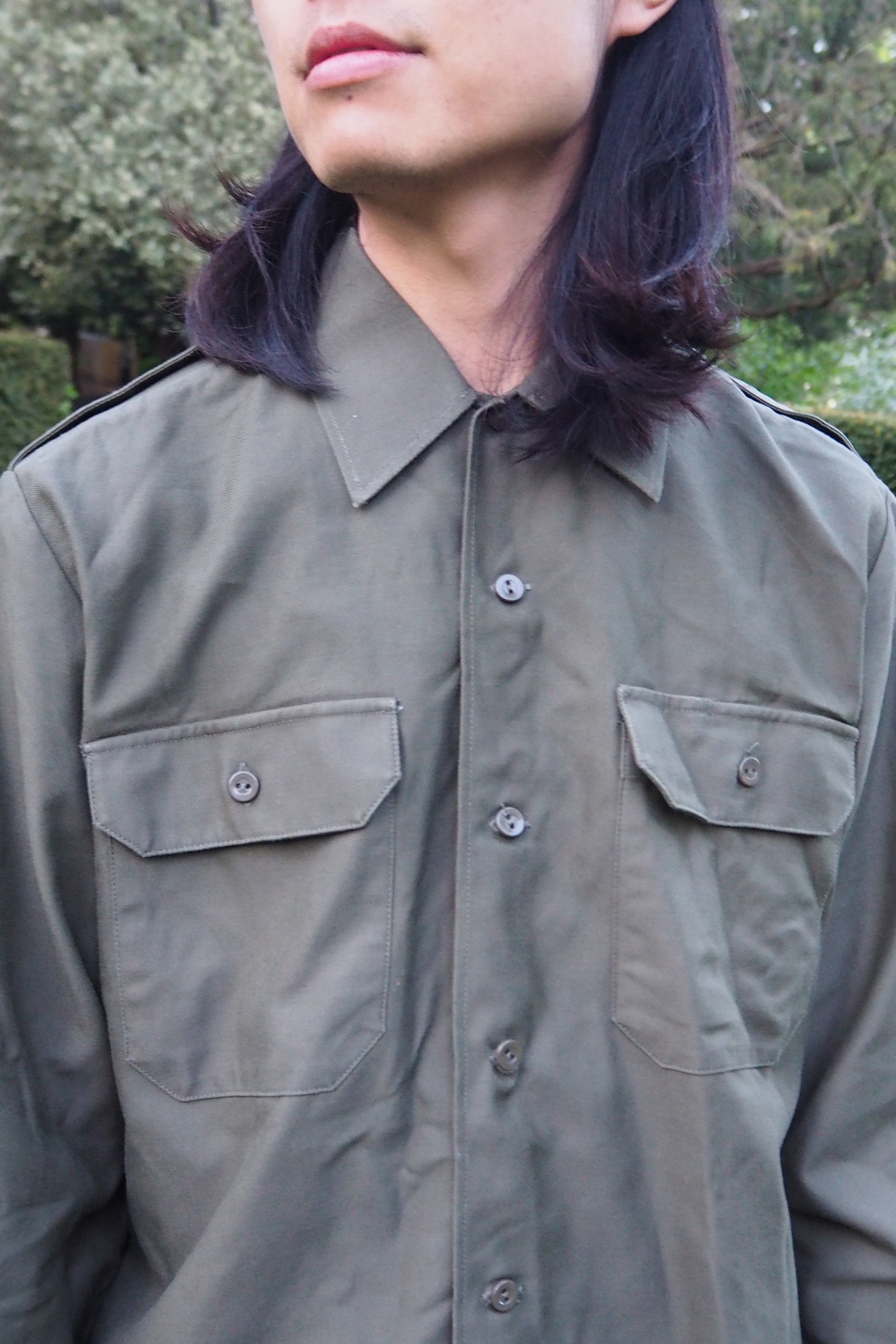 1989 West German Military Shirt Khaki