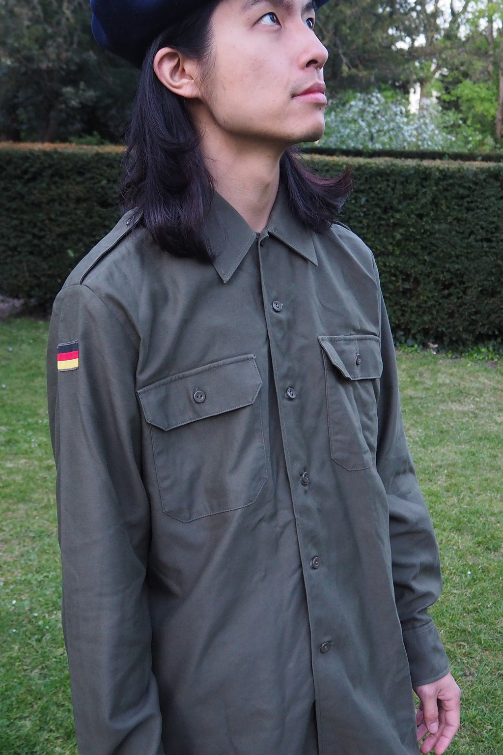 1989 West German Military Shirt Khaki