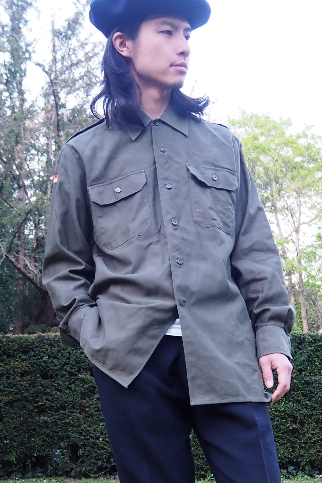 1989 West German Military Shirt Khaki
