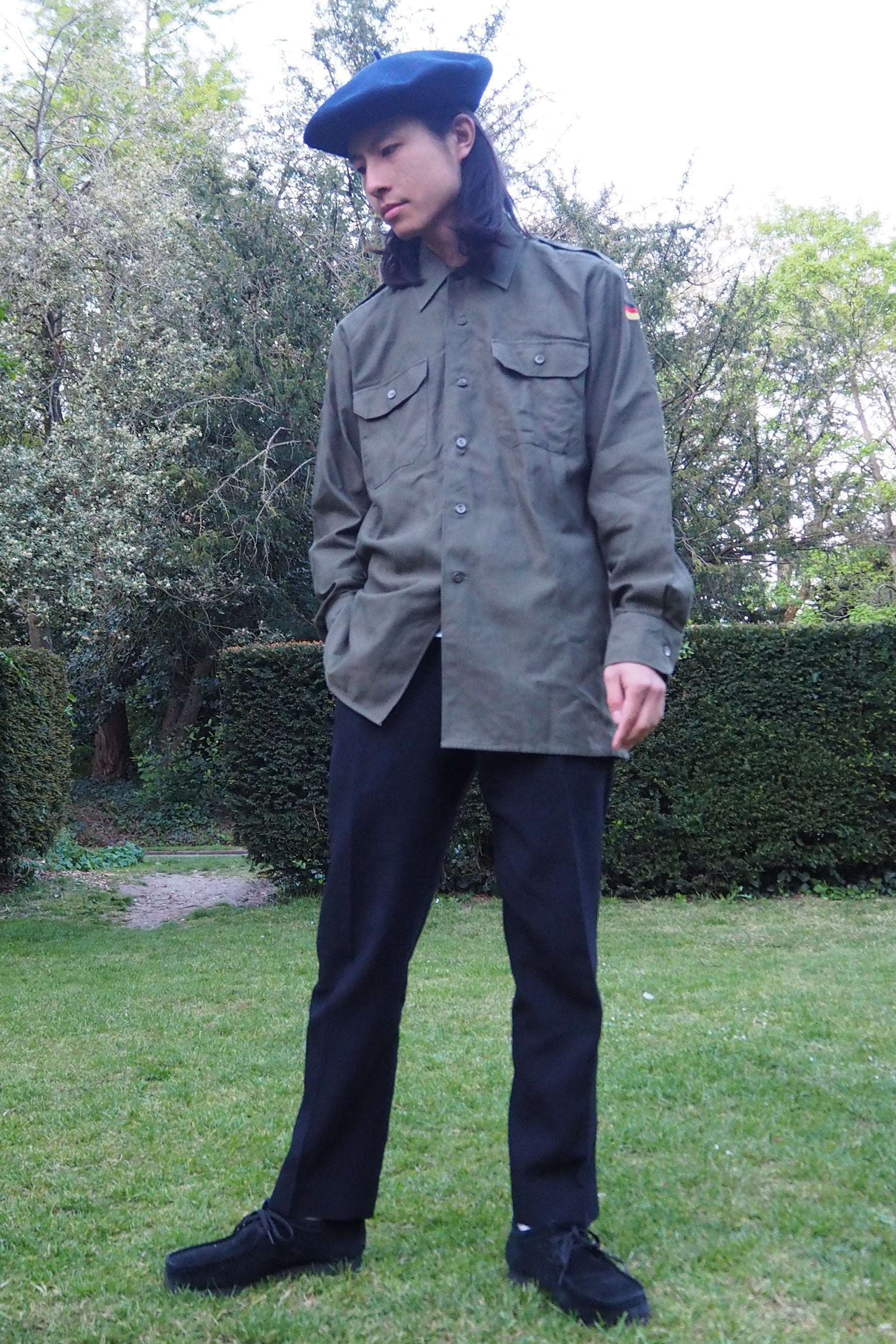 1989 West German Military Shirt Khaki