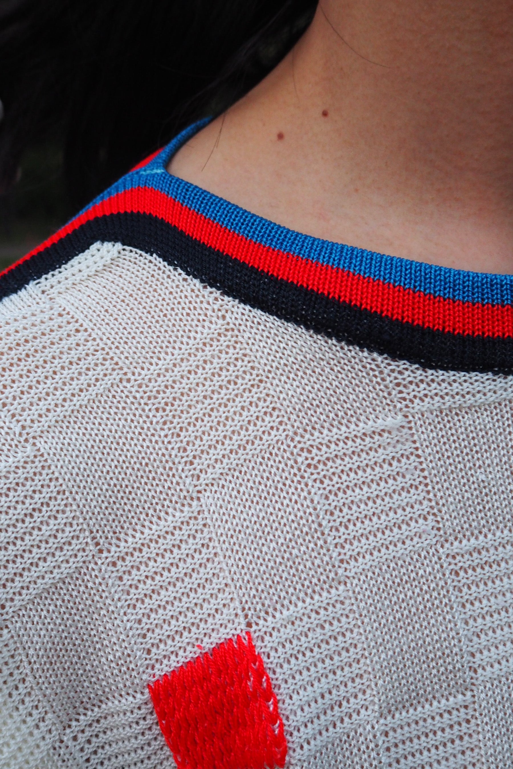 Vintage Openwork Knit White