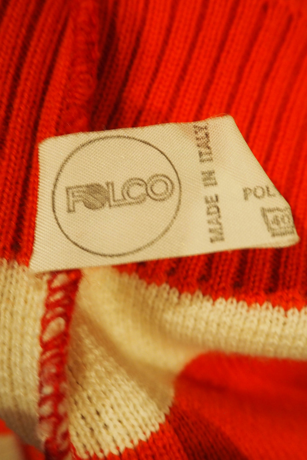 70's FOLCO Italian Sports Knit Red