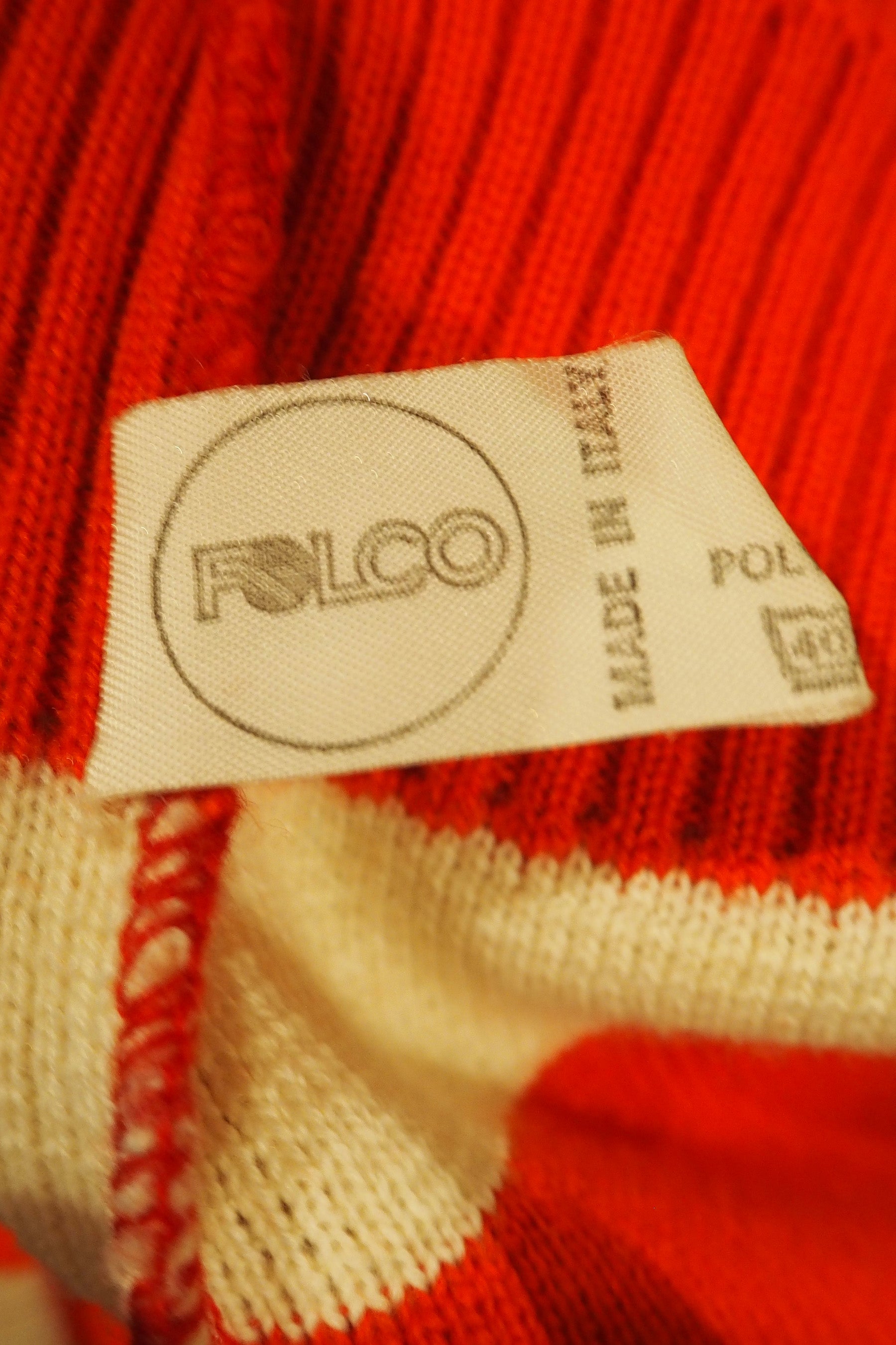70's FOLCO Italian Sports Knit Red