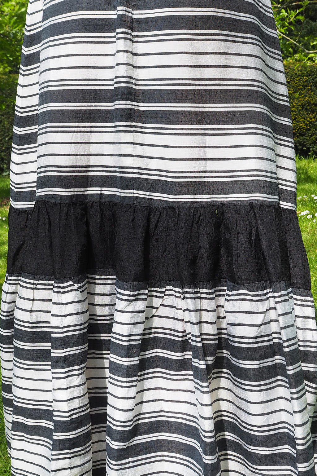 70's Richard Shops Empire Line Dress Black/White