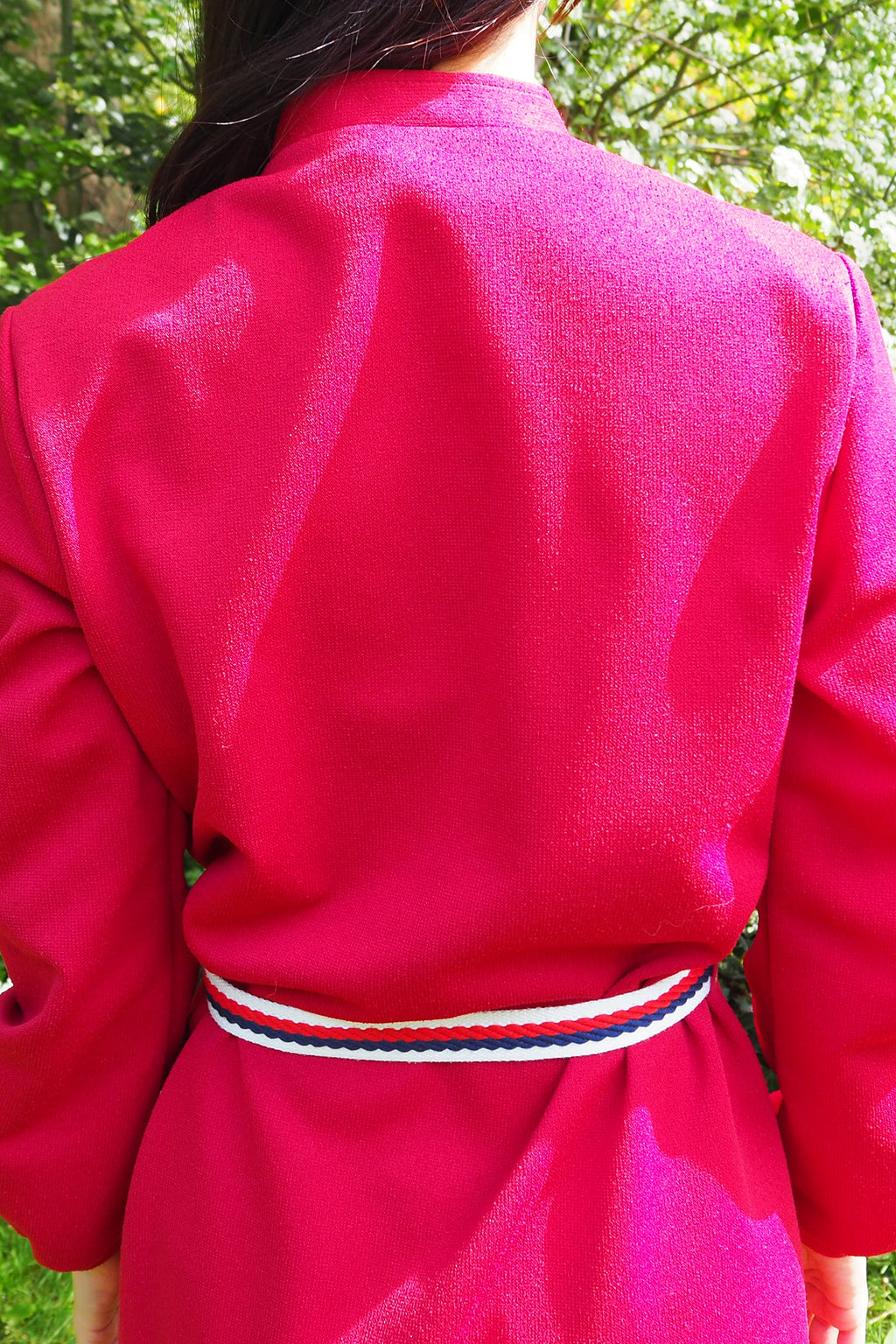 60's-80's St. Michael Red Midi Dress Red