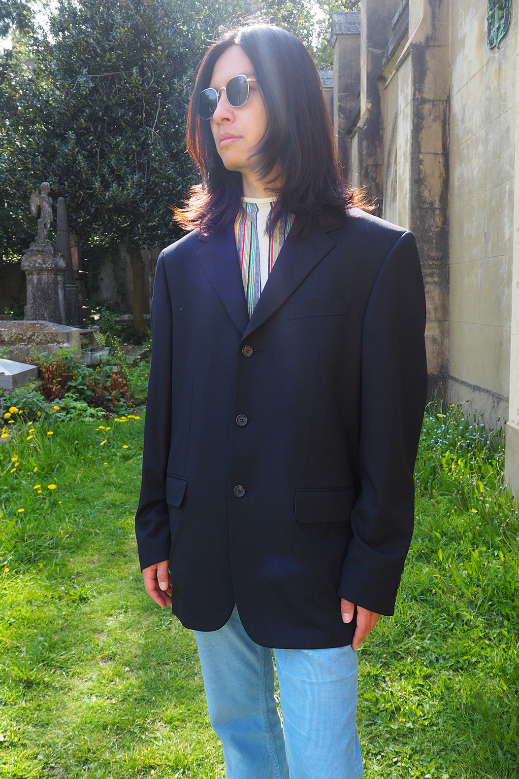 Prada Men's Jacket Italy Vintage | Oversized Tailored Wool Blazer
