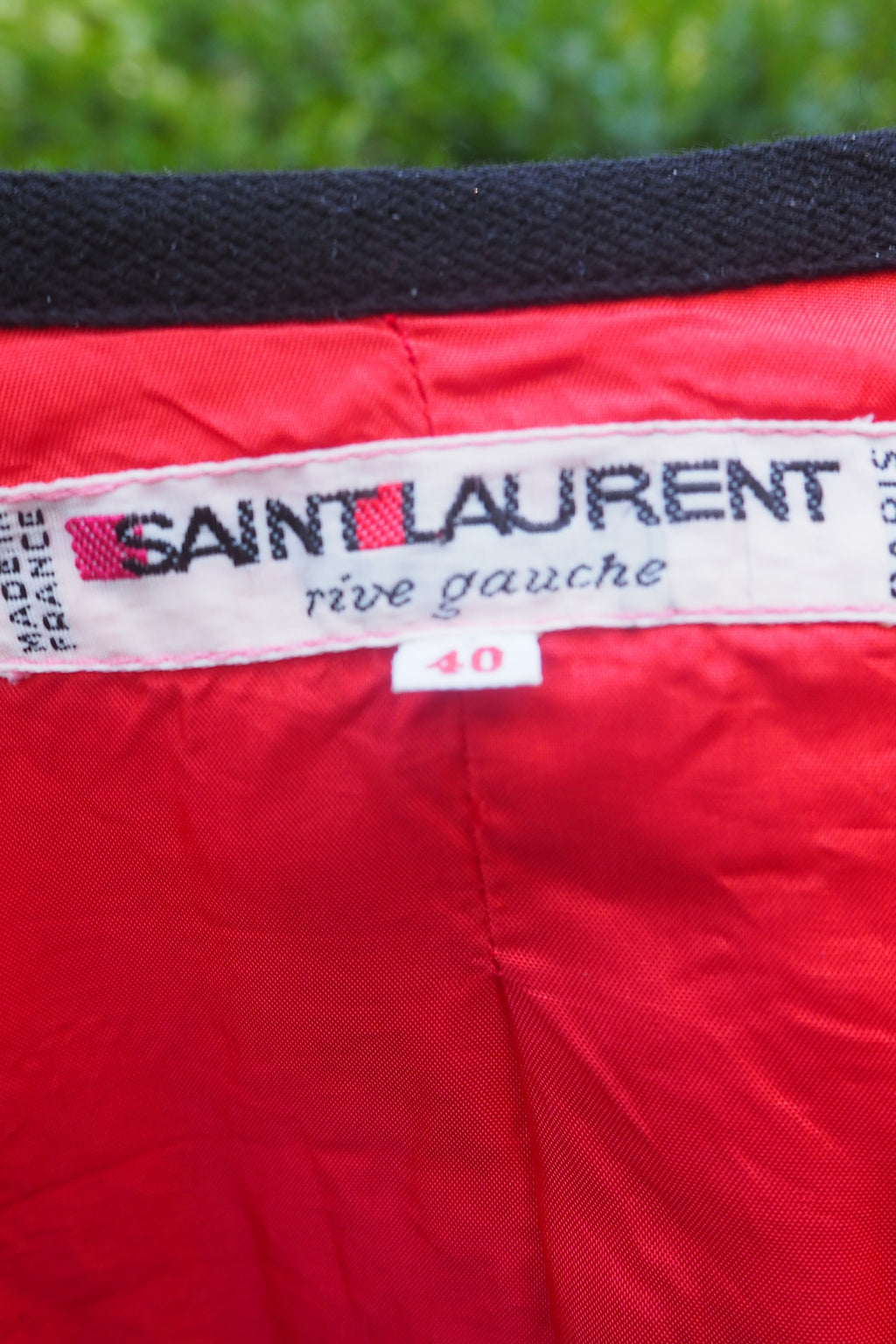80's Saint Laurent Red Bolero Jacket