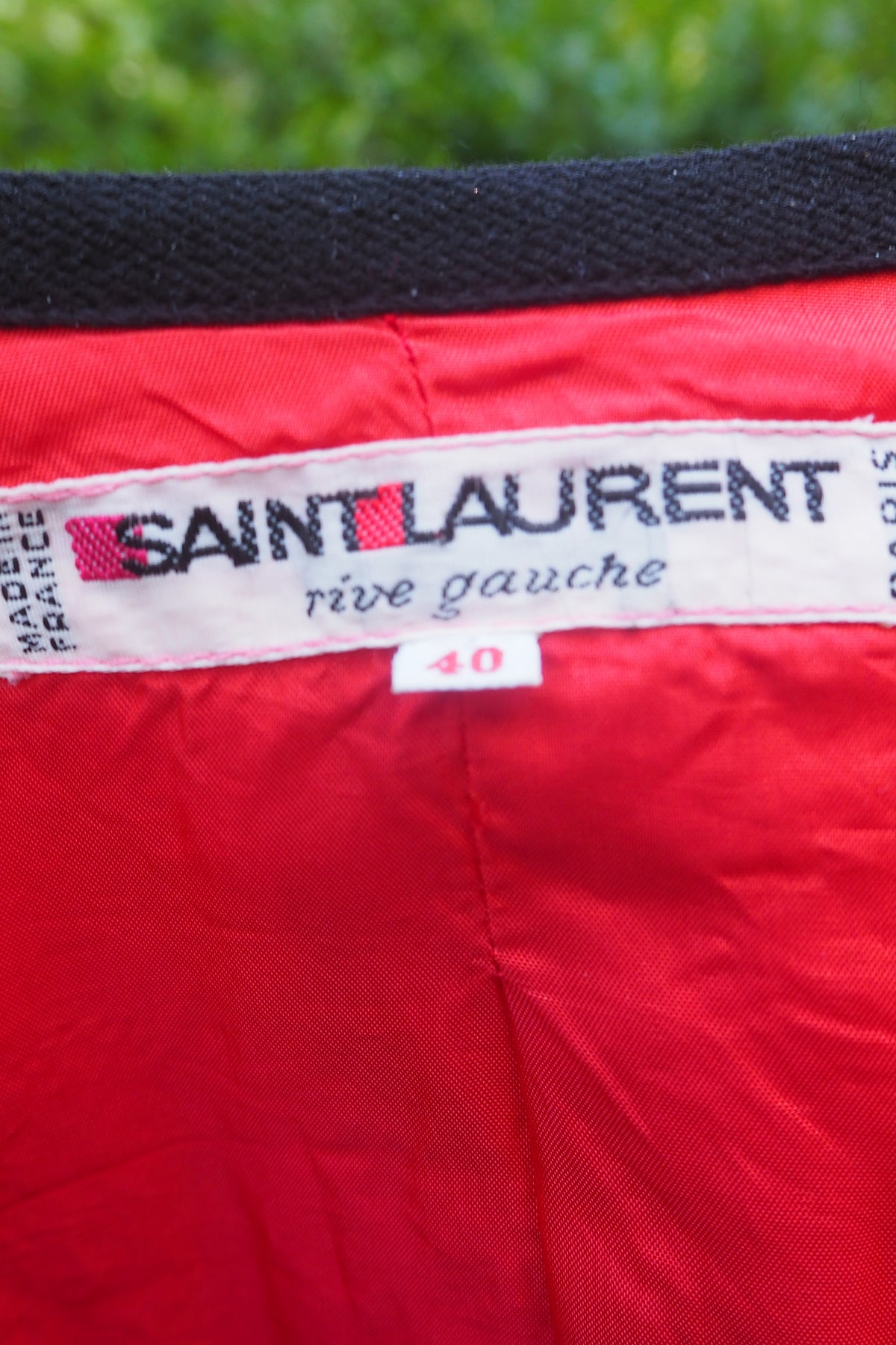 80's Saint Laurent Red Bolero Jacket
