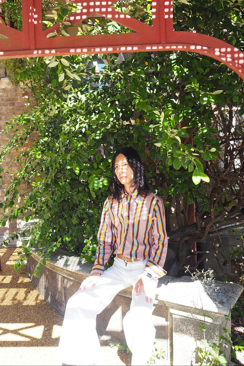 60's Men's Shirt Van Heusen London Vintage | Check Stripe Dress Sport Shirt