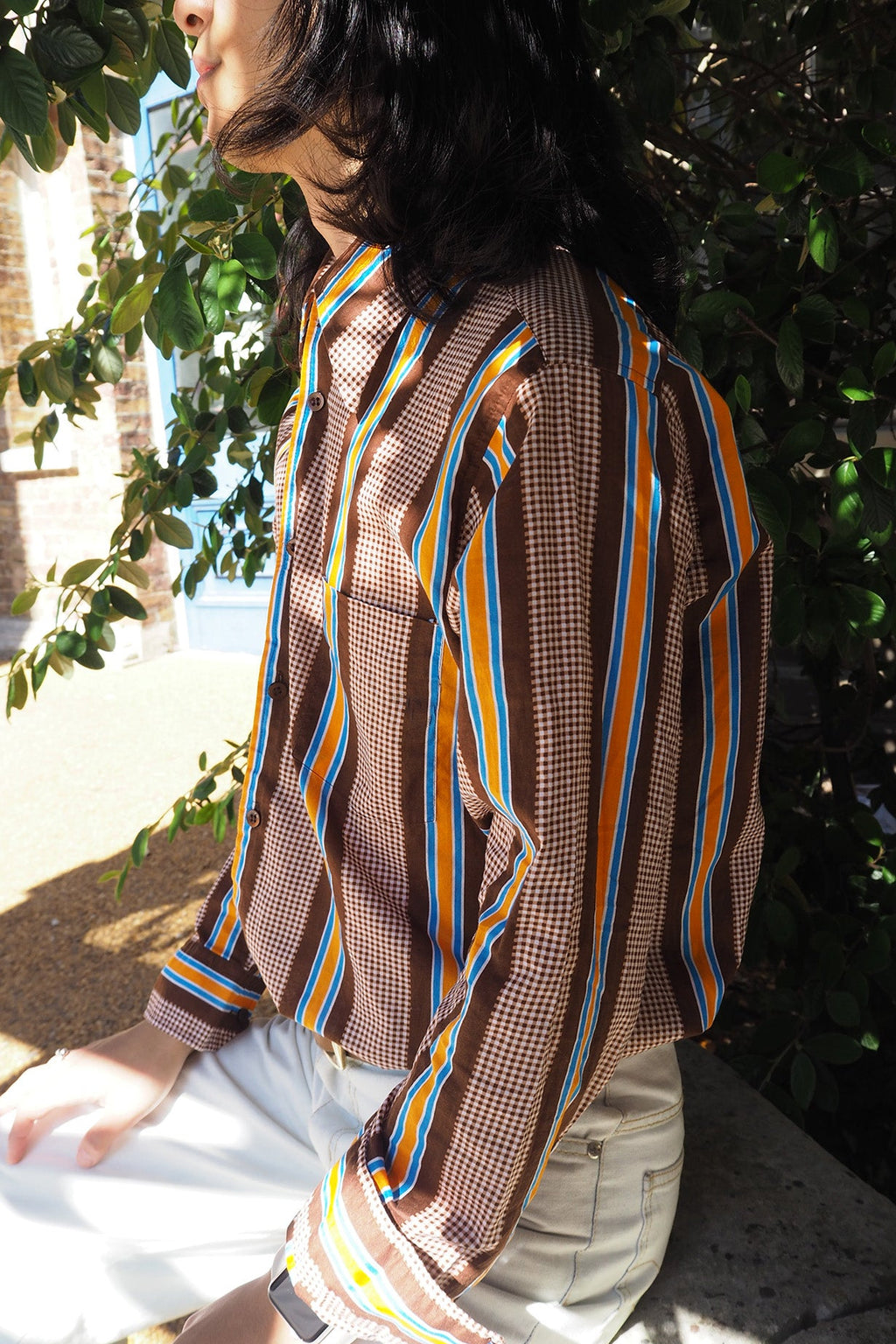 60's Men's Shirt Van Heusen London Vintage | Check Stripe Dress Sport Shirt