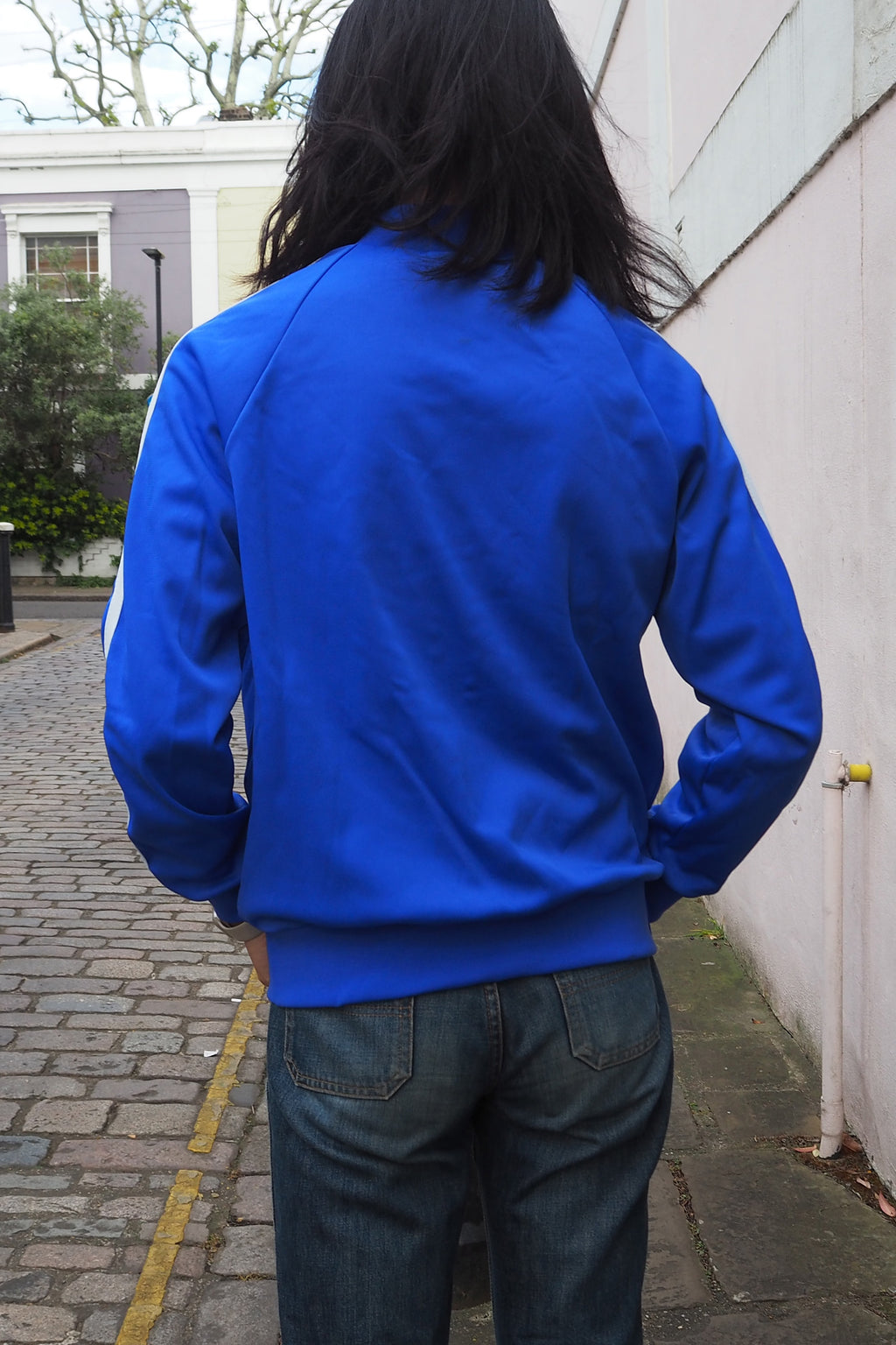 70's French Air Force Jersey Jacket Blue