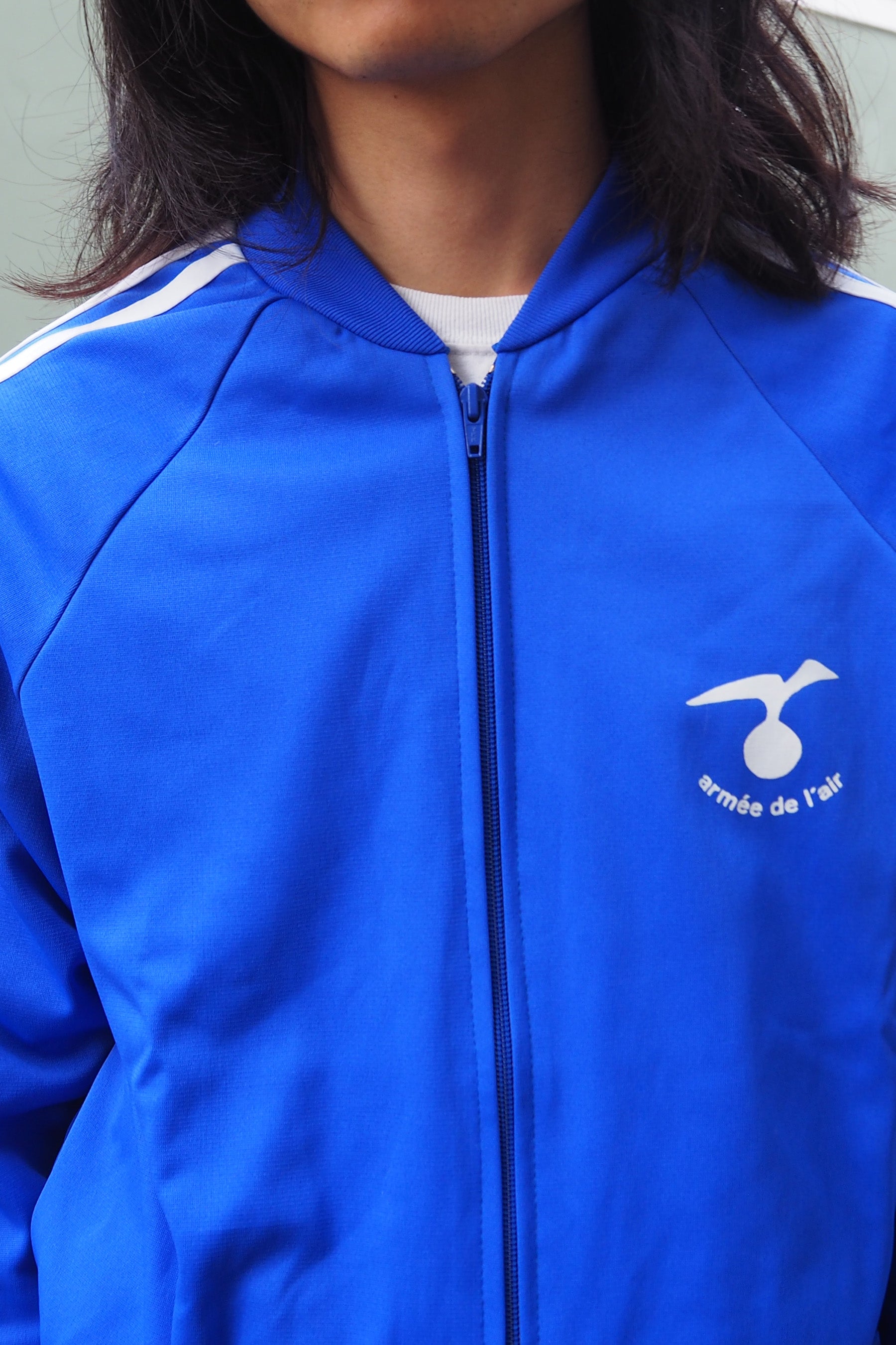 70's French Air Force Jersey Jacket Blue