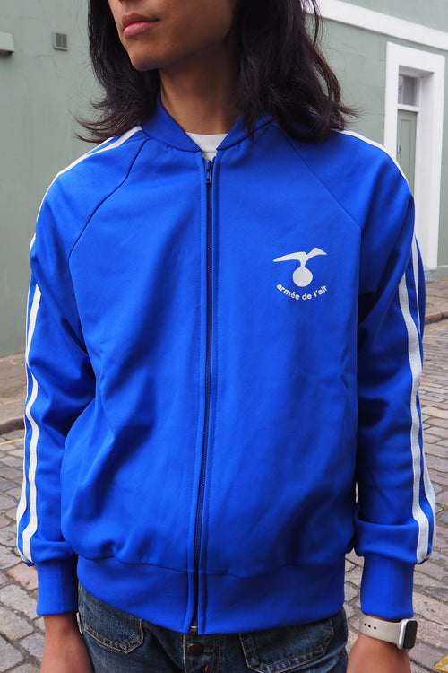 70's French Air Force Jersey Jacket Blue