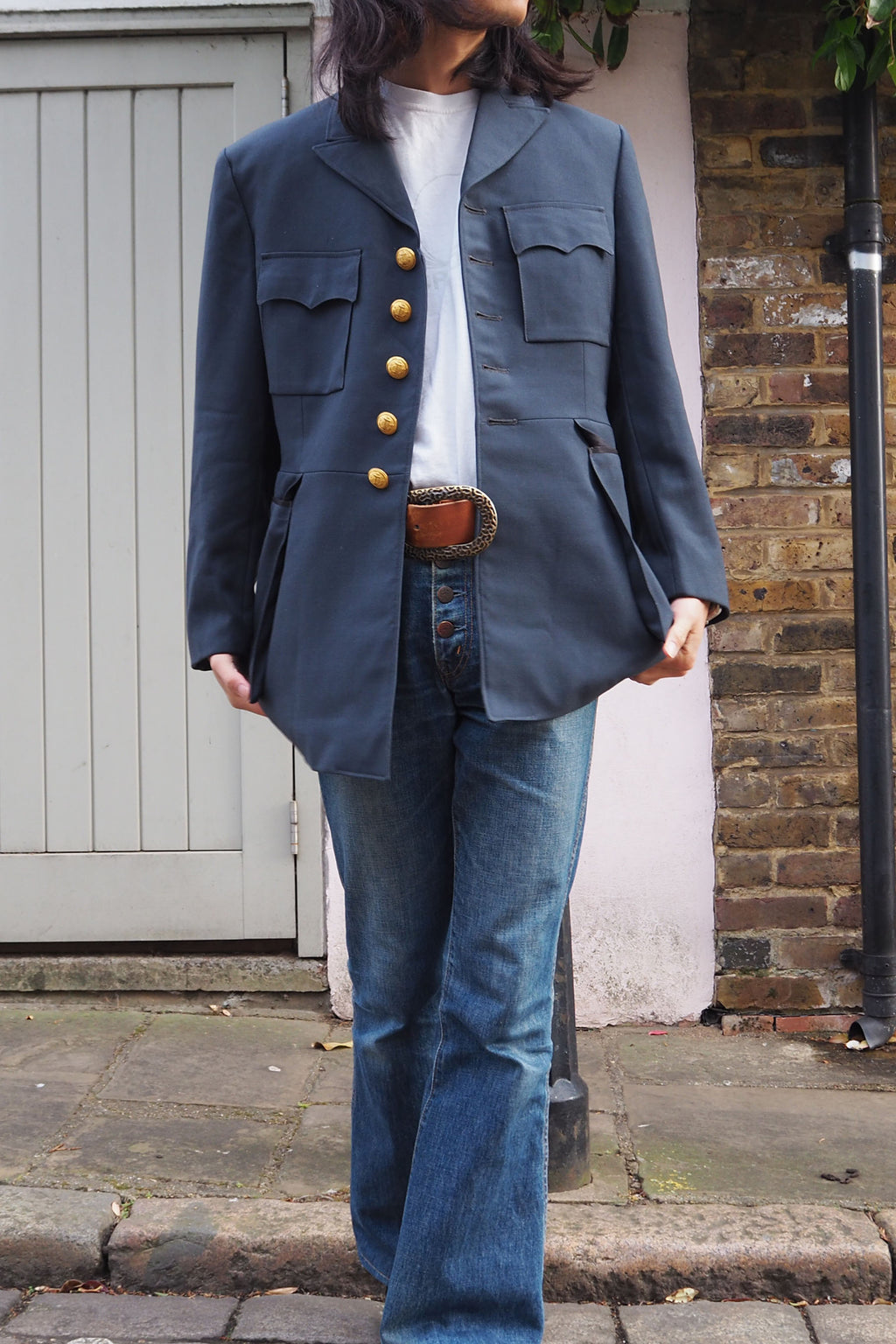 60's Swedish Naval Dress Jacket Navy Gray