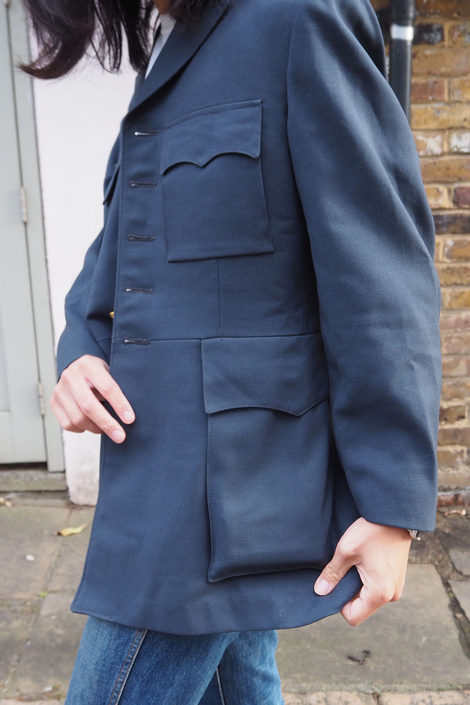 60's Swedish Naval Dress Jacket Navy Gray