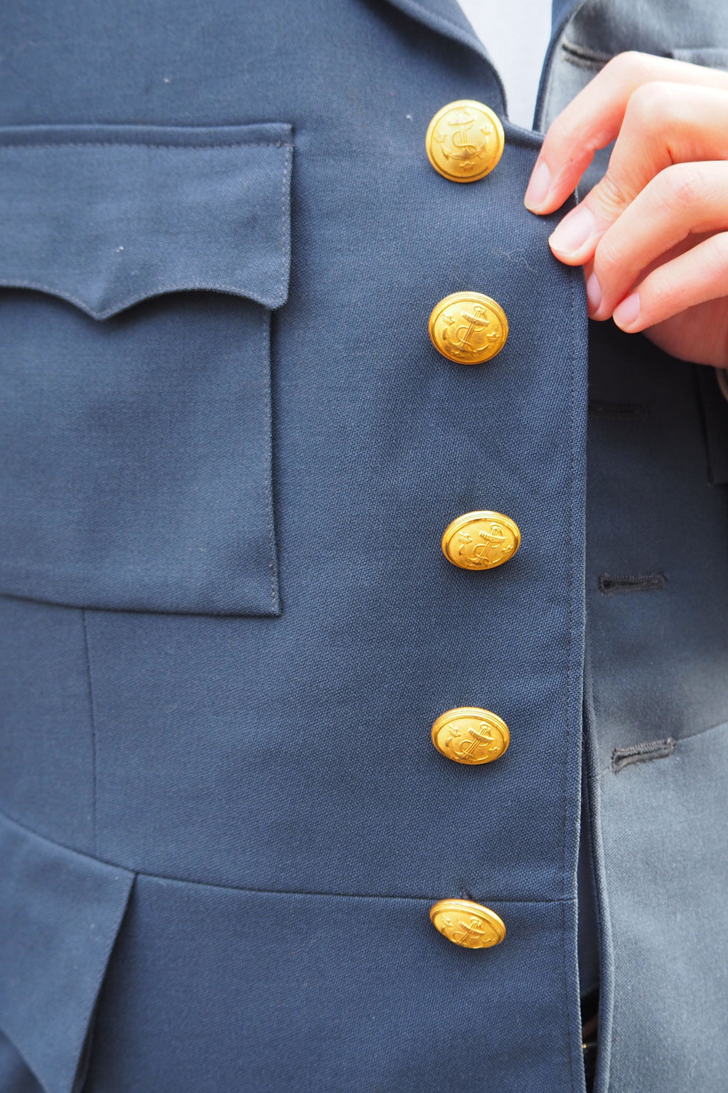 60's Swedish Naval Dress Jacket Navy Gray