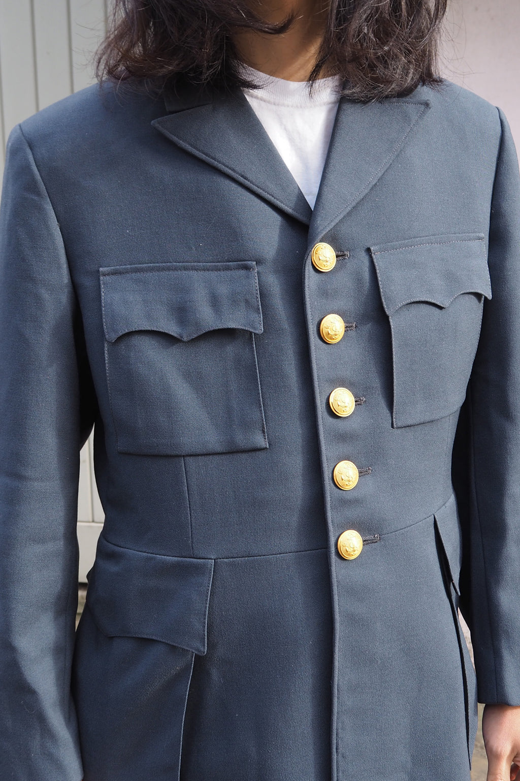 60's Swedish Naval Dress Jacket Navy Gray