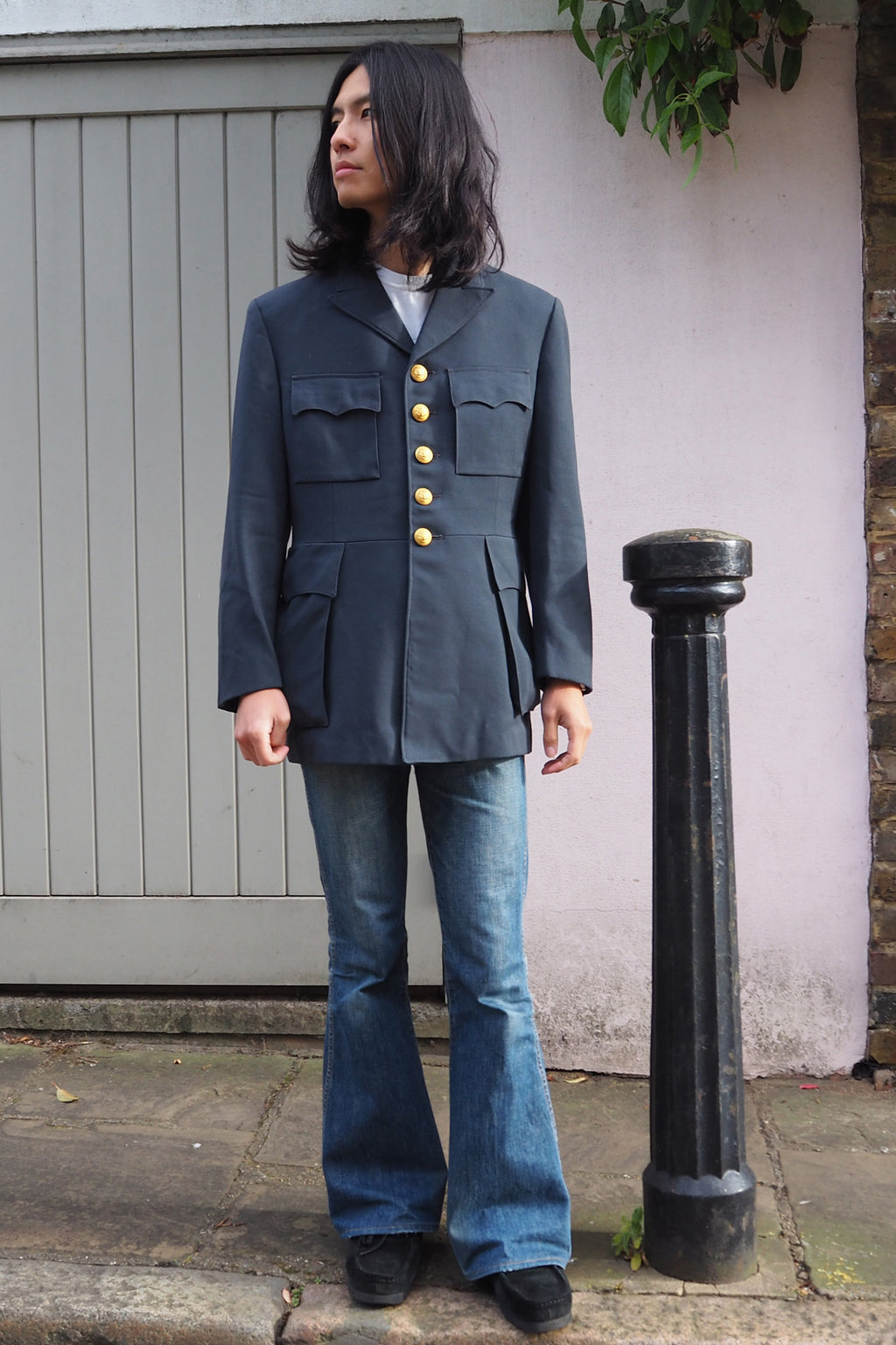 60's Swedish Naval Dress Jacket Navy Gray