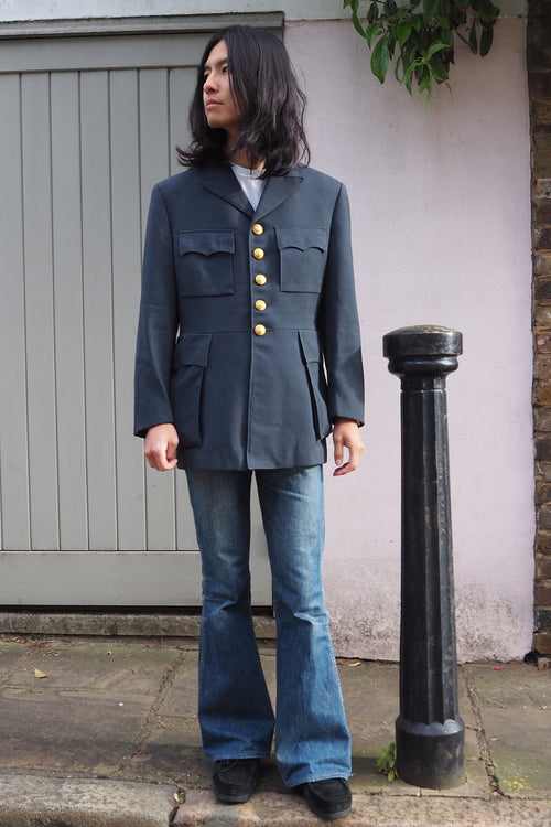 60's Swedish Naval Dress Jacket Navy Gray