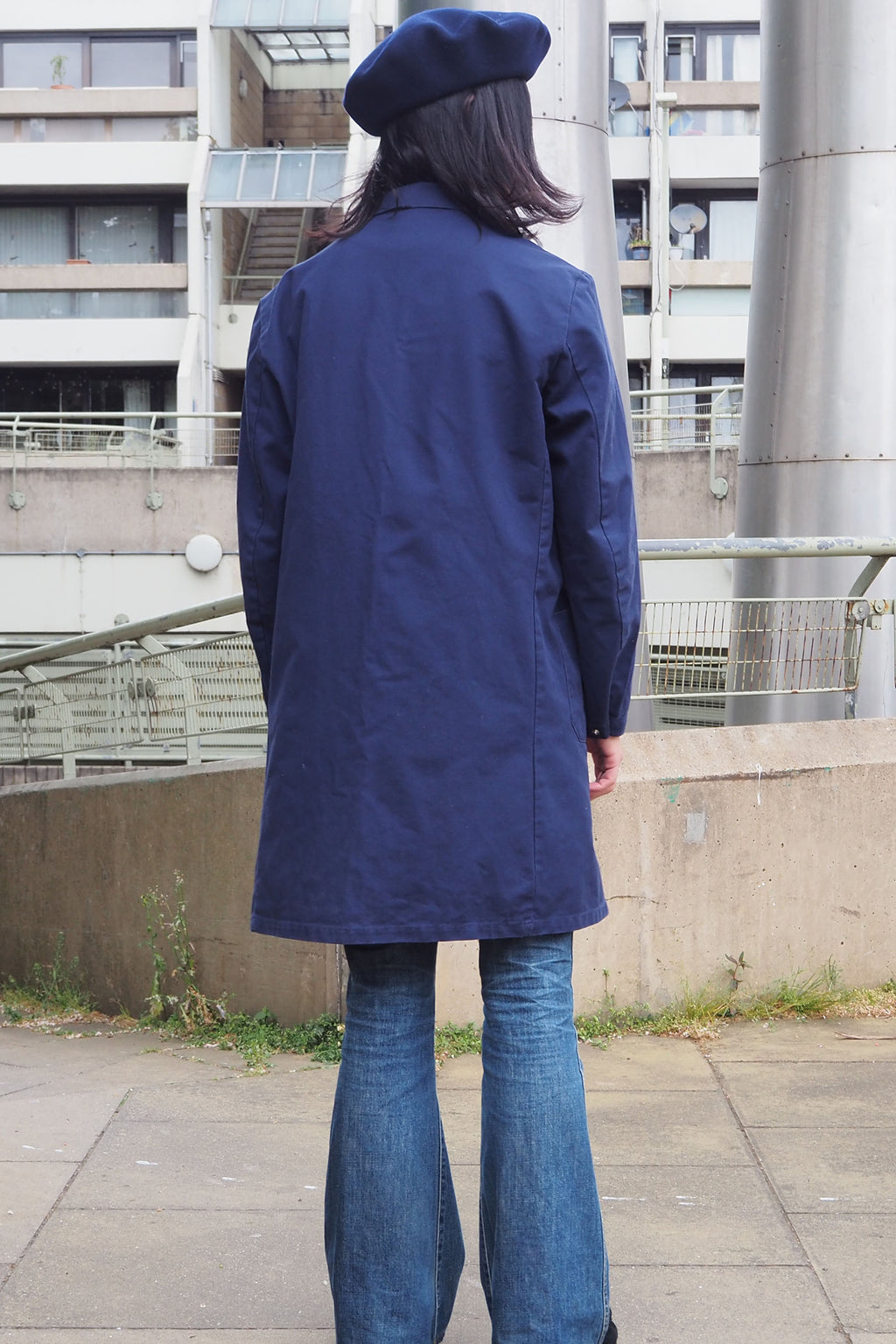 Vintage SPILAG Long Work Jacket Blue/Navy