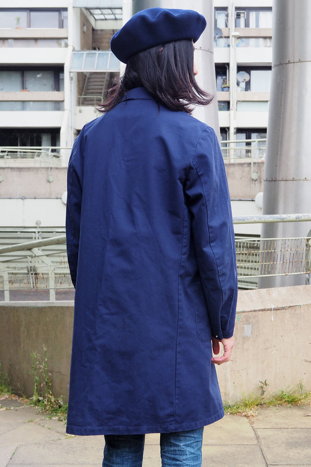 Vintage SPILAG Long Work Jacket Blue/Navy